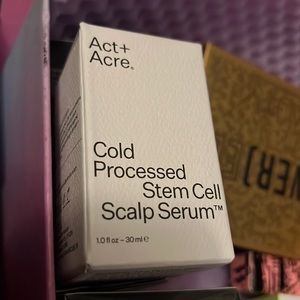 NIB Act+Acre Cold Processed Stem Cell Scalp Serum 30ml/1oz